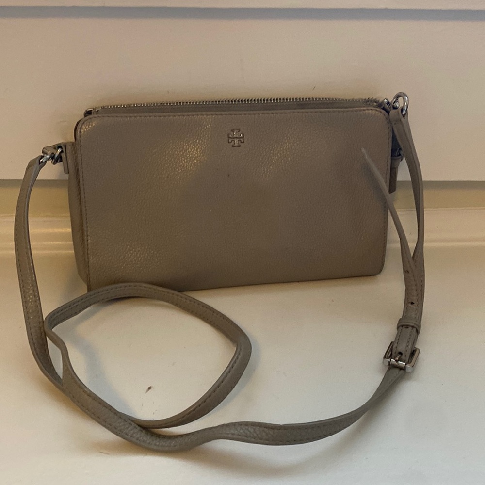 Tory Burch Gray Wallet Crossbody